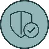 icon of shield with checkmark