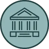 icon of bank front