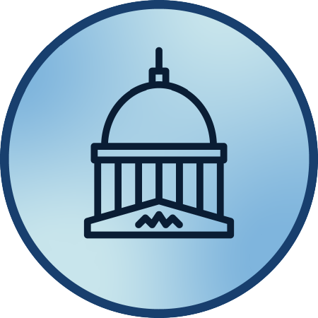 icon of government building dome