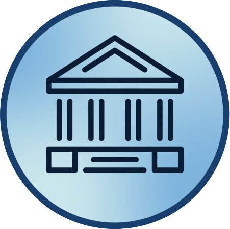 icon of bank front